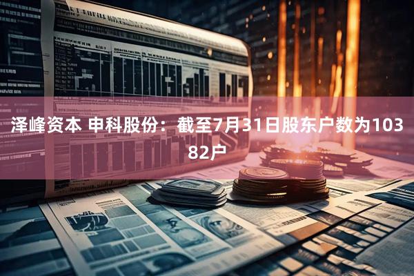 泽峰资本 申科股份：截至7月31日股东户数为10382户